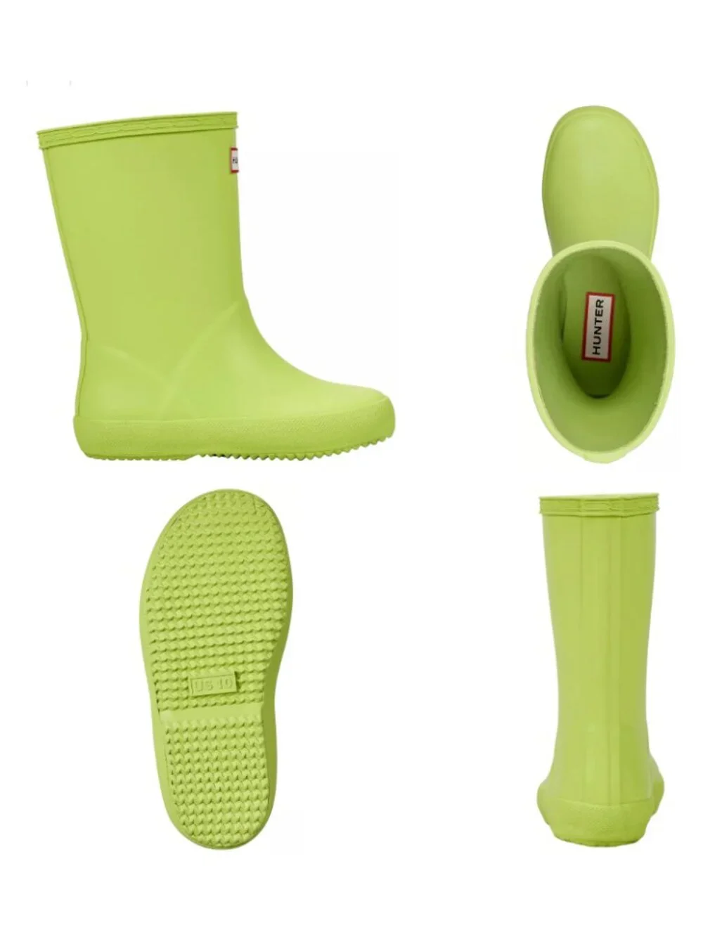 Hunter || Kids First Classic Rain Boots || Lime Green